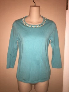 J.McLAUGHLIN LADIES BLUE COLOR WEATER SIZE XS. - Picture 1 of 7