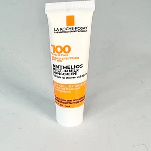 La Roche-Posay Anthelios Melt-in Milk Sunscreen SPF 100 Travel .17 fl oz 5ml New - Afbeelding 1 van 6