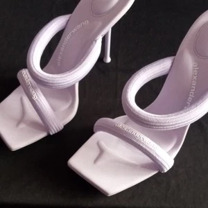 ALEXANDER WANG Womens Purple Tubular Straps Julie Stiletto Heeled Sandal 39/8.5 - Picture 1 of 11