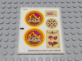 New LEGO Sticker Sheet Only 41074 Azari and the Magical Bakery Elves