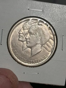 1936 P Arkansas Centennial Commemorative Half Dollar BU. #2 - Picture 1 of 6