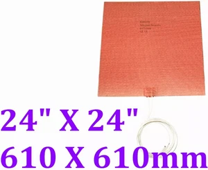 24" X 24" 610 X 610mm 1600W Factory Direct Sale CE UL Silicone Heater Pad - Picture 1 of 12