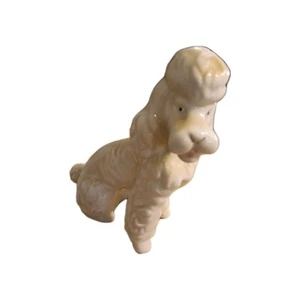 Vintage Poodle Figurine Ceramic Porcelain 5 Inches Tall - Picture 1 of 6