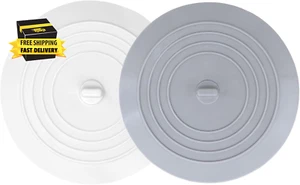 Bathtub Drain Stopper 2 Pack, 5 Inches Silicone Tub Stopper Shower Drain Cover,  - Picture 1 of 7