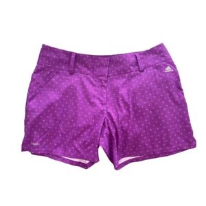Size 6 Adidas Purple AdiZero Golf Shorts Flat Front