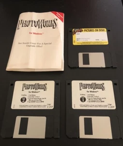 2 foto vintage anni 90 funzionanti per Windows e 1 foto su disco floppy disk - Foto 1 di 6