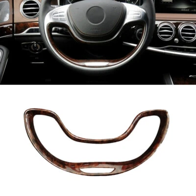 Mahogany Grain Steering Wheel Cover For Mercedes-Benz S-Class S400 S320 S350 - Image 1 of 2