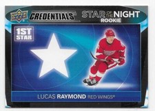 21/22 2021 UPPER DECK CREDENTIALS HKY STAR OF THE NIGHT ROOKIE CARDS U-Pick List