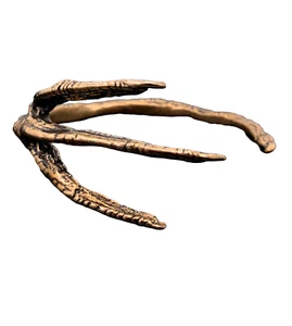 RAVEN TALON CUFF Bracelet Detailed Sculpted Silicon Bronze Adjustable Fit - Picture 1 of 6