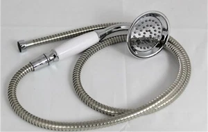 Handbrause Retro Nostalgie Duschkopf Brause mit 2m Schlauch - Bild 1 von 3