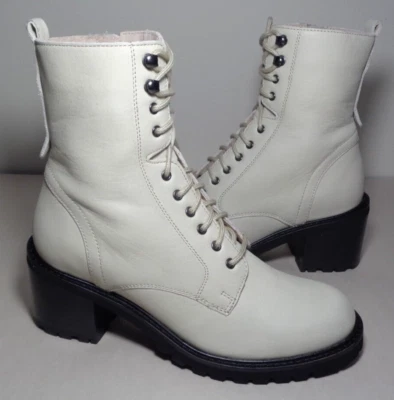 Seychelles Talla 7 M IRRESISTIBLES Botas de Cuero Blanco Off Nuevos Zapatos para Mujer Foto 1 de 4