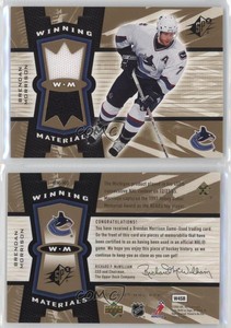 2006-07 SPx Winning Materials Brendan Morrison #WM-MO