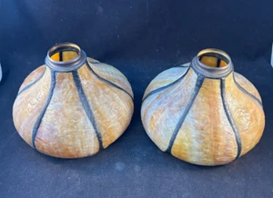 1910s Art Nouveau signed Handel bent glass shade - Picture 1 of 10