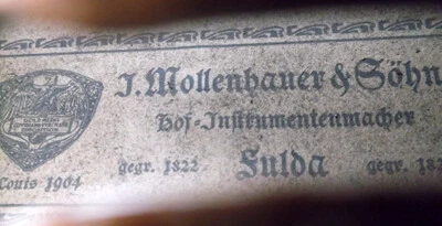 OLD GERMAN VIOLIN 1920 / 30 - video - ANTIQUE MASTER RARE バイオリン скрипка 小提琴 225 - Image 1 of 4