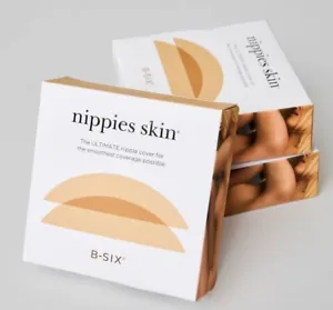 Nippies Skin Nipple Cover Creme Sticky Adhesive Silicone Pasties + Travel Box