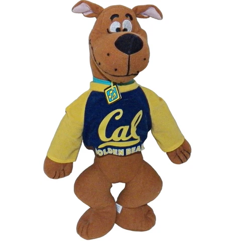 University of California NCAA Cal Golden Bears Scooby Doo 16 inch Tall Plush Dog Cover
