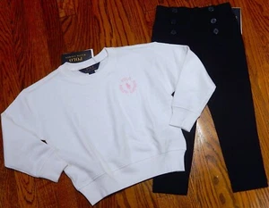 POLO RALPH LAUREN AUTHENTIC TODDLERS GIRLS BRAND NEW ORIGINAL 2Pc SET Sz 6, NWT - Picture 1 of 5