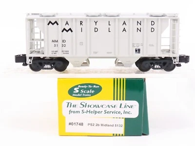 S Scale S-Helper Showcase 01748 MMID Maryland Midland 2-Bay Covered Hopper #5132 - Image 1 of 4