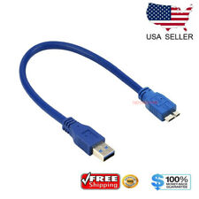 Davitu Terminals USB 3.0 A Male to Micro B Y Cable for Mobile Hard Drive HDD 60cm Long Black 