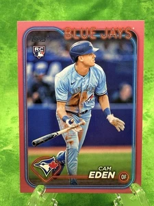 Cam Eden /50 RC Mother's Day Hot Pink - 2024 Topps Update Series #US349 Toronto - Picture 1 of 11