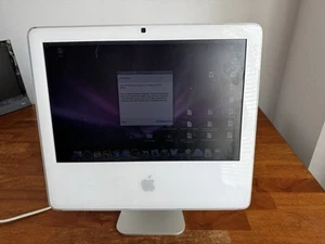 Apple iMac 17” in All In One Computer Only Tested Works White A1144 Please Read - Photo 1/13