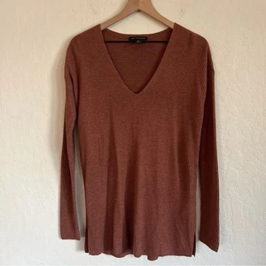 A Pea In The Pod Langarm V-Ausschnitt Tunika Pullover Small rostbraun Umstandsmode - Bild 1 von 6