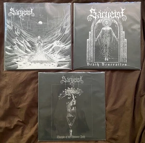 Sargeist 3 Vinyl Lot Goatmoon Peste Noire Satanic Warmaster Mutiilation Vothana - Picture 1 of 5