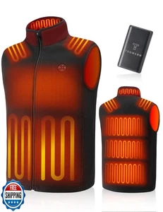 TODWARM Herren Beheizbare Weste mit Akkupack inklusive, Fleece Elektroheizung V - Bild 1 von 5