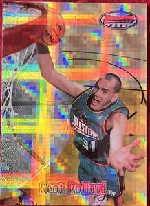 1997-98 Bowman's Best Preview Scot Pollard (Atomic Refractor) #BBP19 Detroit - Picture 1 of 2