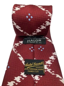 Andre' Grande Vintage 70's Wide Tie Made IN England Halon Ties Baker St Terylene - Picture 1 of 18