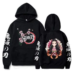 Demon Slayer Kamado Nezuko Pullover Tops Hoodie Sweatshirt Cosplay Kostüm - Bild 1 von 11