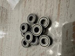 10 ALAB 696-ZZ Bearings 6x15x5 ID=6mm OD=15mm WIDTH=5mm 6-15-5 - Picture 1 of 2