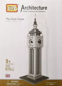 LOZ 9369 Micro Blocks, British Clock Tower Model, Small Building Block Set,(870 - Picture 1 of 2