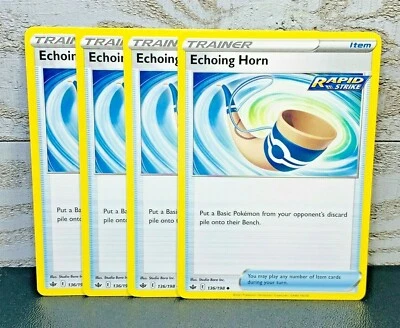 Echoing Horn 136/198 Trainer Uncommon  Pokemon Card Chilling Reign - Image 1 of 4