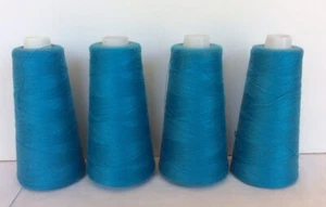 Maxi-Lock Serger Thread 4 Cones Color 630 Turquoise Opened - Picture 1 of 5