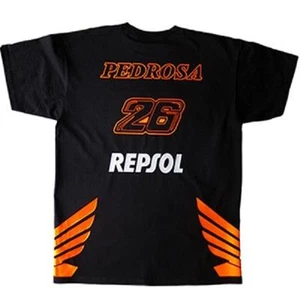 Camiseta inspirada en Dani Pedrosa repsol Fluro naranja sobre NEGRA todas las tallas sm a xxl  - Imagen 1 de 3