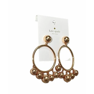 Pendientes de aro Kate Spade de oro rosa Foto 1 de 4