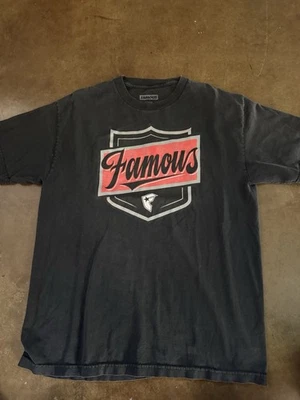 Знаменитые звезды и ремни Мужская футболка винтажный граффити размер большой черный красный белый - Изображение 1 из 3