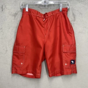 abercrombie kids shorts Swim Trunks Red Size 15/16 Board - Picture 1 of 12