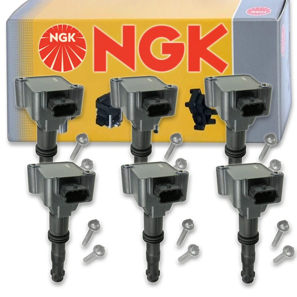 Bobina de encendido NGK de 6 piezas para Porsche Boxster 1997-2004 2,5 L 3,2 L 2,7 L H6 - mx Foto 1 de 4