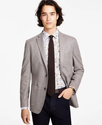 Abrigo Blazer Deportivo Bar Iii Para Hombre Calce Ajustado 44 R Beige Sólido Foto 1 de 4