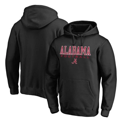 FANATICS MTO LABEL Men's Black Alabama Crimson Tide Team Unity Football Pullover Hoodie