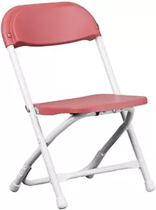 2 Pack Kids Burgundy Plastic Folding Chair - Picture 1 of 8