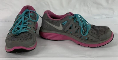 耐克女式 Dual Fusion Run 2 跑步鞋 (8.5)M 码粉色 599564-002 — 第 1/4 张图片