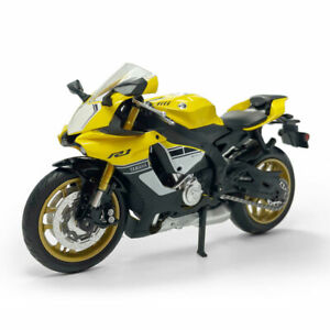 1/12 Scale Yamaha YZF-R1 Motorcycle Model Diecast Bike Toy Kids Boys Gift Yellow