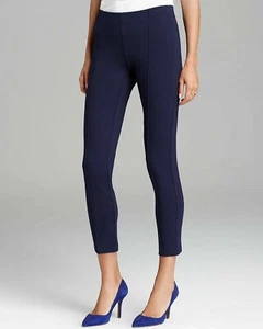 Lilly Pulitzer Pull On Ponte Knit Travel Pants, Midnight Navy Blue, Women's M - Picture 1 of 15