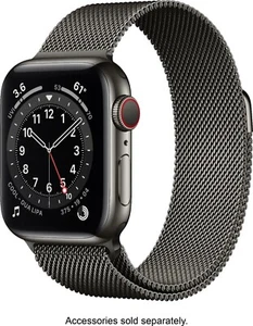 Apple Watch Serie 6 GPS + LTE 40 MM Caja de Acero Grafito Lazo Milanés MG2U3LL/A. - Imagen 1 de 7