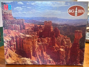 Vintage MB 1000 pc Puzzle Big Ben Magnum Unopened Box Aqua Canyon, Utah 4962-16 - Picture 1 of 6