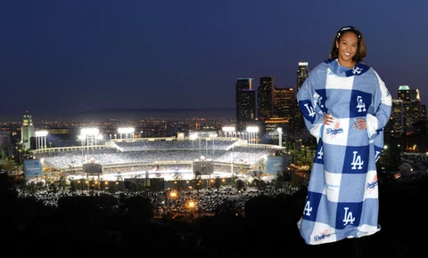 LA Dodgers Sleeved Blanket Snuggie "Dodgers Logo" 2014 SGA - SoCal Honda Dealers Cover