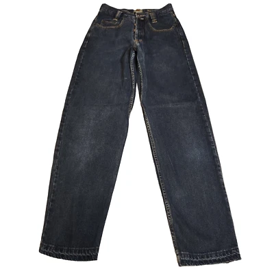 Jeans feminino vintage The Limited tamanho 2 botão mosca cintura alta lavagem escura anos 70 anos 80 - Imagem 1 de 4